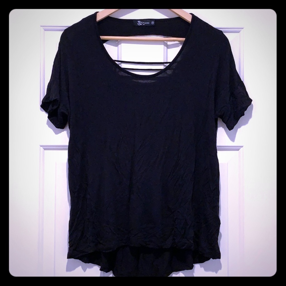 NWOT - Black Top with Open Back